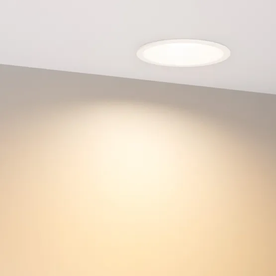 Фото #4 товара Светильник MS-BREEZE-BUILT-R104-12W Warm2700 (WH, 90 deg, 230V) (Arlight, IP20 Металл, 5 лет)