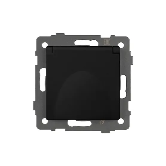 Фото #3 товара Механизм розетки влагозащищённый SCT-MCP-PL-BK-V (250V, 16A) (Arlight, -)