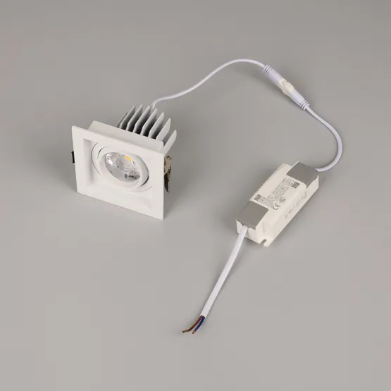 Фото #4 товара Светильник MS-VORTEX-BUILT-S90x90-12W Warm3000 (WH-WH, 20 deg, 230V) (Arlight, IP20 Металл, 5 лет)