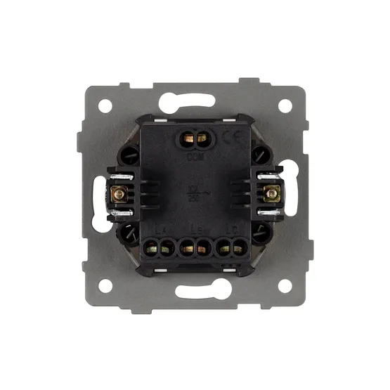 Фото #2 товара Механизм выключателя трехклавишный непроходной SWT-MK03-PL-BK-V (250V, 10A) (Arlight, -)