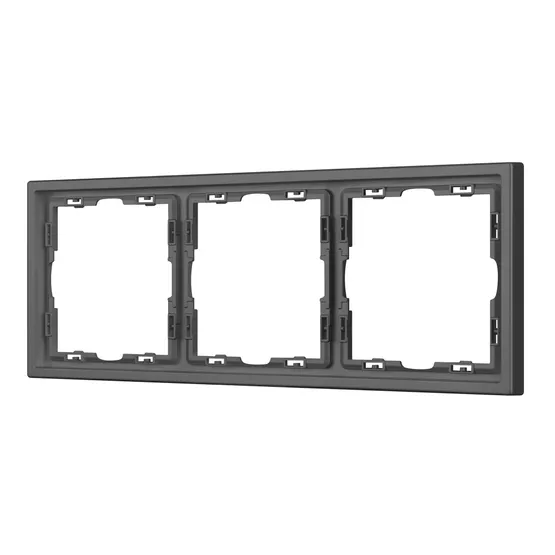 Фото #1 товара Рамка пластиковая FRM-NOBE-SFPL-3-GR (Arlight, Серый базальт)