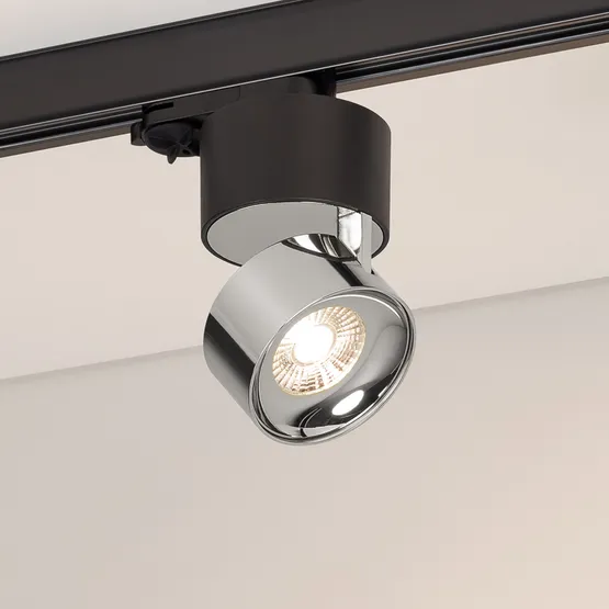 Фото #1 товара Светильник SP-PLURIO-TRACK-4TR-R77-9W Day4000 (BK-CHR, 36 deg, 230V) (Arlight, IP20 Металл, 3 года)