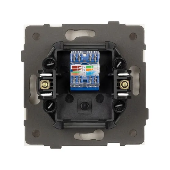 Фото #2 товара Механизм компьютерной розетки SCT-TENDO-MPC1-SFPL-WH (RJ-45, CAT6) (Arlight, Матовый белый)