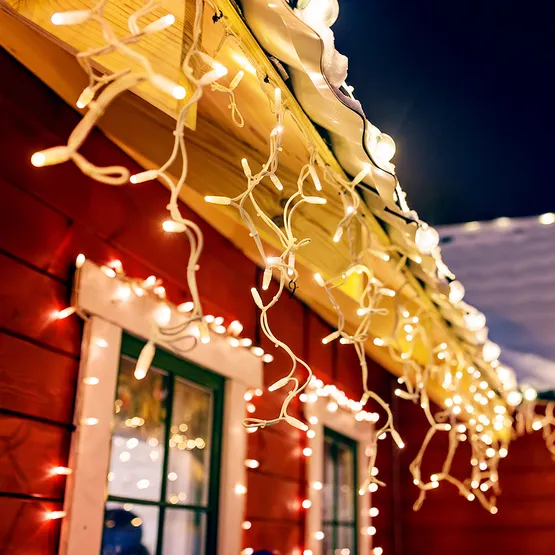 Фото #4 товара Светодиодная гирлянда ARD-EDGE-CLASSIC-2400x600-BLACK-88LED-STD WARM (230V, 6W) (Ardecoled, IP65)