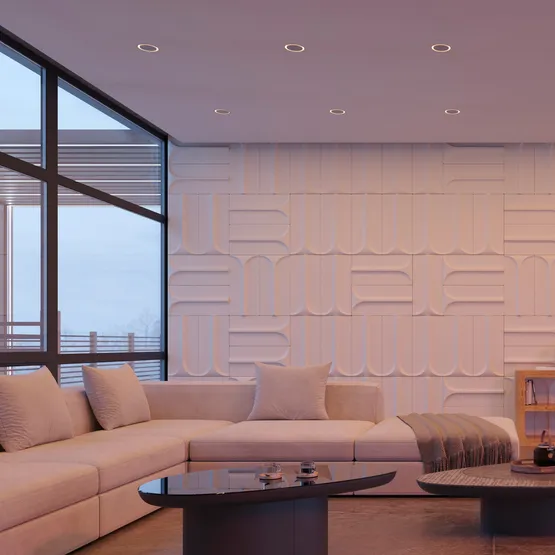 Фото #9 товара Светильник SP-ARCLOOP-TRIMLESS-D180-20W Day4000-Warm3000 (WH, 120 deg, 230V) (Arlight, Алюминий)