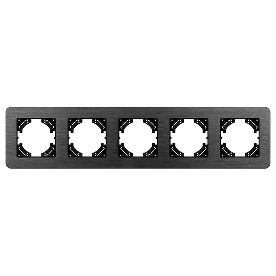 Фото #3 товара Рамка алюминиевая FRM-AKIRY-AL-5-BK (Arlight, -)