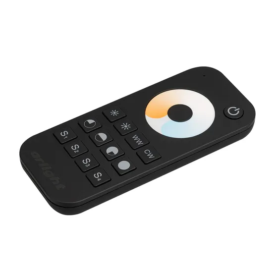 Фото #1 товара Пульт SMART-R34-MIX Black (1 зона, 2.4G) (Arlight, IP20 Пластик, 5 лет)