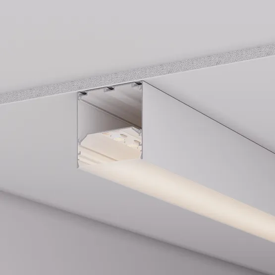Фото #4 товара Профиль LINE-M-7575-2500 WHITE (Arlight, Алюминий)