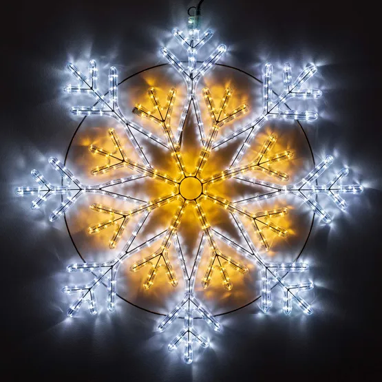 Фото #1 товара Световая Фигура ARD-SNOWFLAKE-M12-900x900-576LED White/Warm (230V, 36W) (Ardecoled, IP65)
