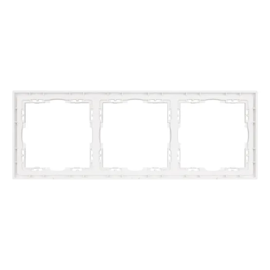 Фото #2 товара Рамка пластиковая FRM-NOBE-SFPL-3-WH (Arlight, Белый кварц)