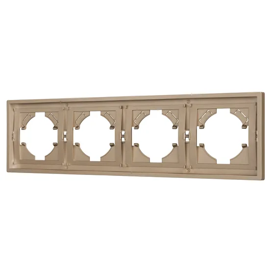 Фото #1 товара Рамка пластиковая FRM-TENDO-PL-4-GD (Arlight, Песочный)