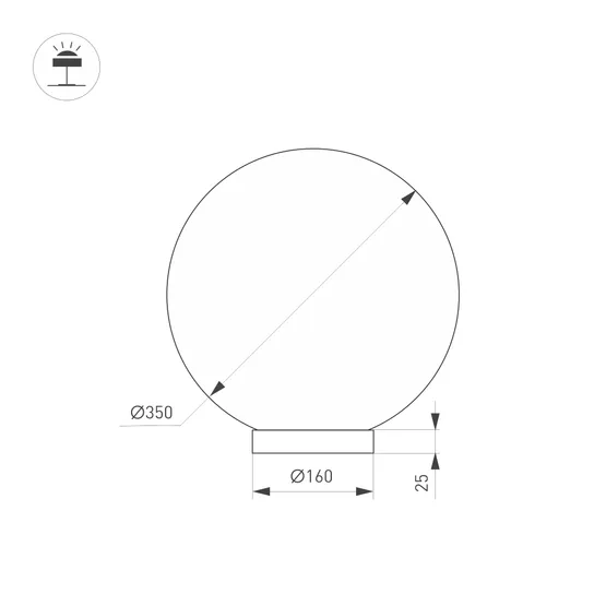 Фото #5 товара Светильник SP-SILKA-TAB-R350-11W Warm2700 (WH, 330 deg, TOUCH-DIM) (Arlight, IP20, Натуральный шелк, 3 года)