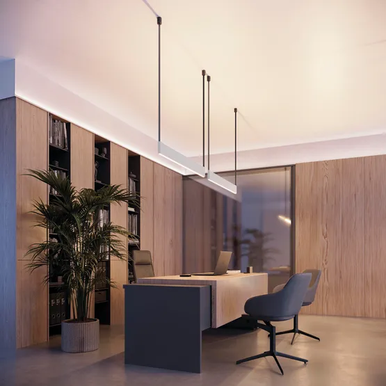 Фото #7 товара Профиль SL-LINE-25100-DUAL-2500 WHITE (Arlight, Алюминий)