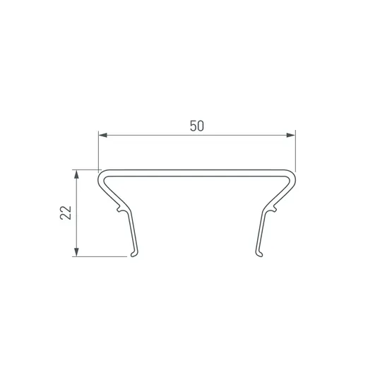 Фото #2 товара Экран FOLED-50-2000 OPAL-PM (Arlight, Пластик)