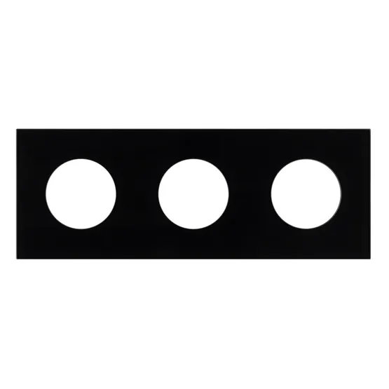 Фото #3 товара Рамка стеклянная FRM-GLARE-GC-3-BK (Arlight, -)