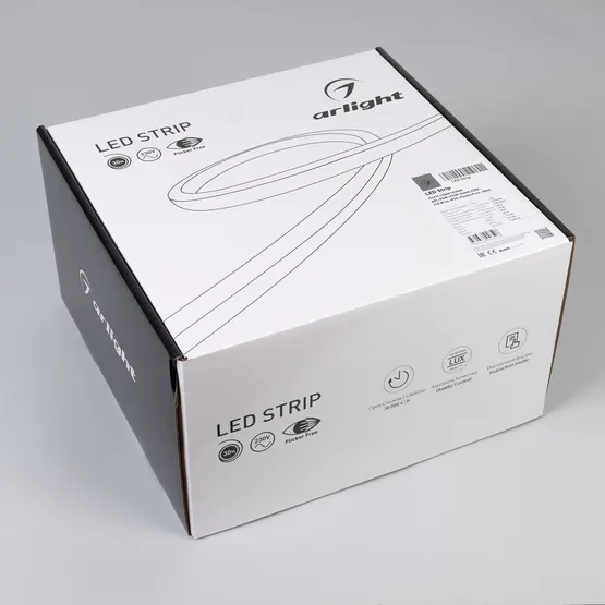 Фото #5 товара Светодиодная лента герметичная ARL-PSW-U320-16mm 230V White6000 (10 W/m, IP65, FlickerFree, 30m) (Arlight, -)