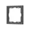 Минифото #1 товара Рамка пластиковая FRM-NOBE-SFPL-1-GR (Arlight, Серый базальт)