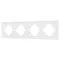 Минифото #1 товара Рамка пластиковая FRM-TENDO-SFPL-4-WH (Arlight, Матовый белый)