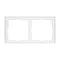 Минифото #2 товара Рамка пластиковая FRM-NOBE-SFPL-2-WH (Arlight, Белый кварц)