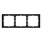 Минифото #2 товара Рамка пластиковая FRM-NOBE-SFPL-3-GR (Arlight, Серый базальт)