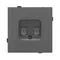 Минифото #2 товара Механизм компьютерной розетки двойной SCT-TENDO-MPC2-SFPL-GR (RJ-45, CAT6) (Arlight, Матовый графитовый)