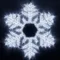 Минифото #1 товара Фигура светодиодная ARD-SNOWFLAKE-M10-1000x900-504LED White (230V, 31W) (Ardecoled, IP65)