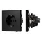 Минифото #1 товара Механизм электрической розетки SCT-TENDO-MEU1-PL-BK (230V, 16A) (Arlight, Черный)