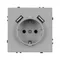 Минифото #3 товара Механизм розетки с USB зарядкой SCT-NOBE-MUAA-SFPL-IS (230V, 16A)  (Arlight, Никель)