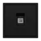 Минифото #4 товара Механизм телефонной розетки SCT-NOBE-MTL1-SFPL-BK (RJ-11, 4C) (Arlight, Черный оникс)